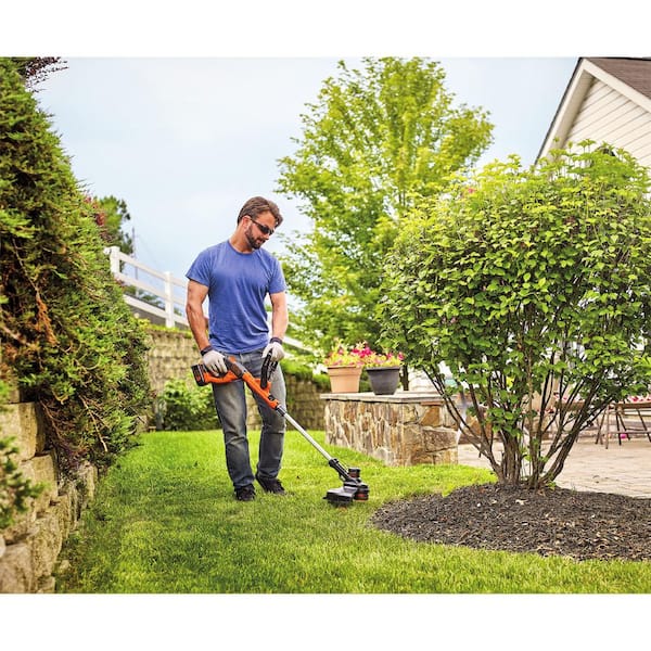 BLACK+DECKER 40V MAX Brushless Cordless Battery Powered String Trimmer (1)  2Ah Battery & Charger & Leaf Blower (Tool Only) LCC140 - The Home Depot