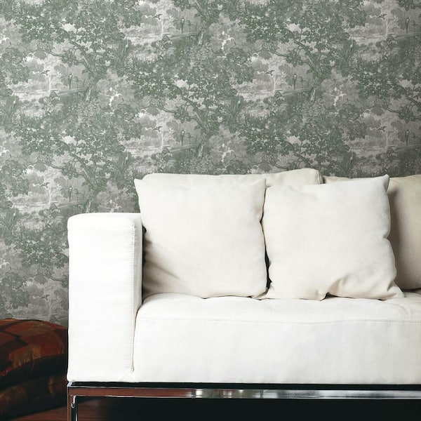 Jungle Toile Peel and Stick Wallpaper (Covers 28.18 sq. ft.)