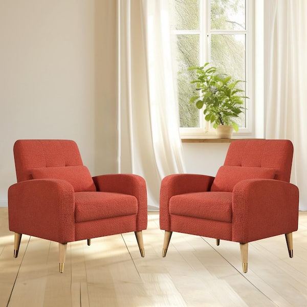 Red lounge chair discount