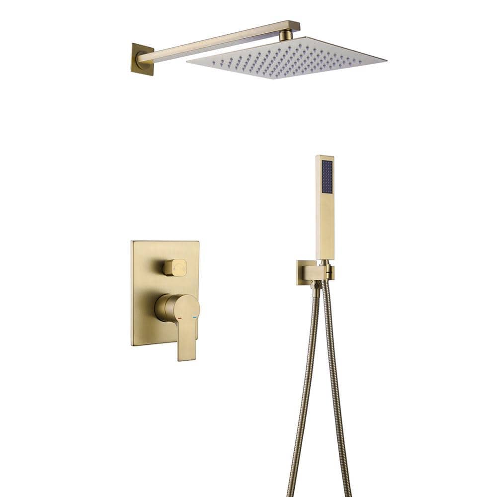 Single Handle 1-Spray 10in. Shower Faucet 1.8 GPM with Pressure Balance in 