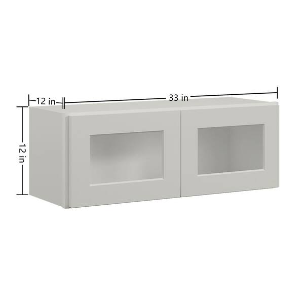 12 in. W x 12 in. D x 12 in. H in Shaker Dove Plywood Ready to Assemble Wall Cabinets without Glass