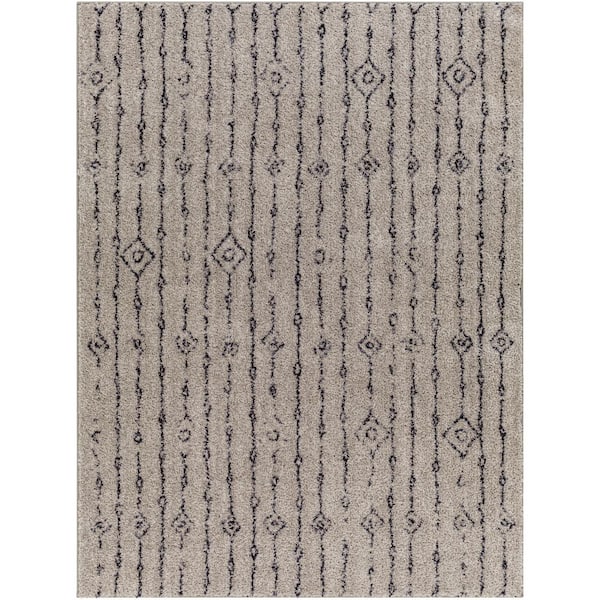 Livabliss Lykke Taupe Doormat 3 ft. x 4 ft. Machine-Washable Indoor Area Rug