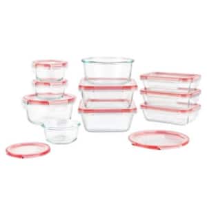 20-Piece Glass Freshlock  10-Set Containers With Lids Dishwasher-Safe,Microwave-Safe Freezer-Safe Food Storage Set