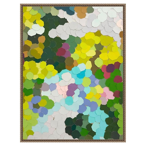 Amanti Art Fruit Orchards Kona Hawaii II by Coco Good 1 Piece Floater Frame Canvas Giclee Abstract Art Print 30 in. x 23 in.
