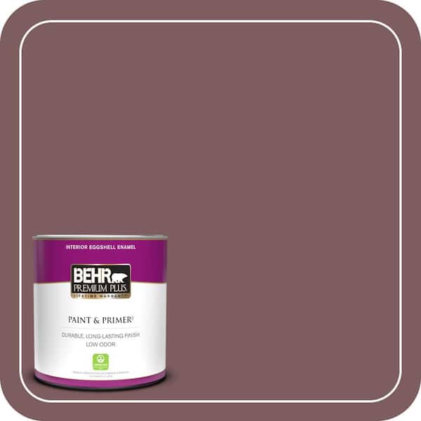 BEHR PREMIUM PLUS 1 qt. #110F-6 Purplestone Eggshell Enamel Low Odor Interior Paint & Primer