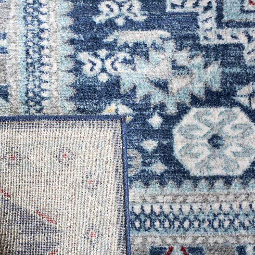 Grand Kazak Red Square 72" x 48" Synthetic Easy-Care Rug