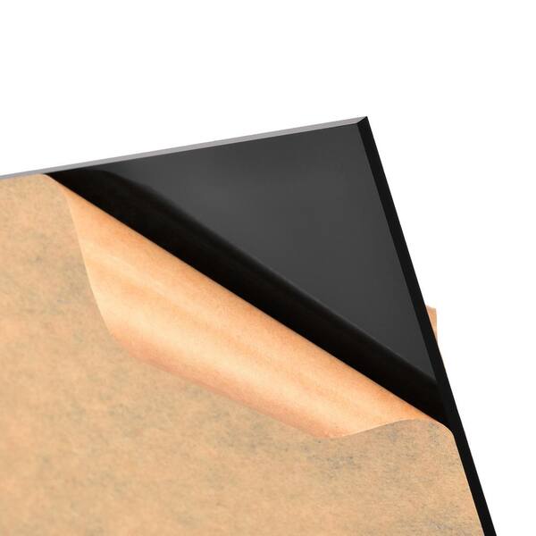 AdirOffice 24 in. x 48 in. x 0.093 in. Plexiglass Black Acrylic Sheet (3- Pack) 2448-3-B - The Home Depot