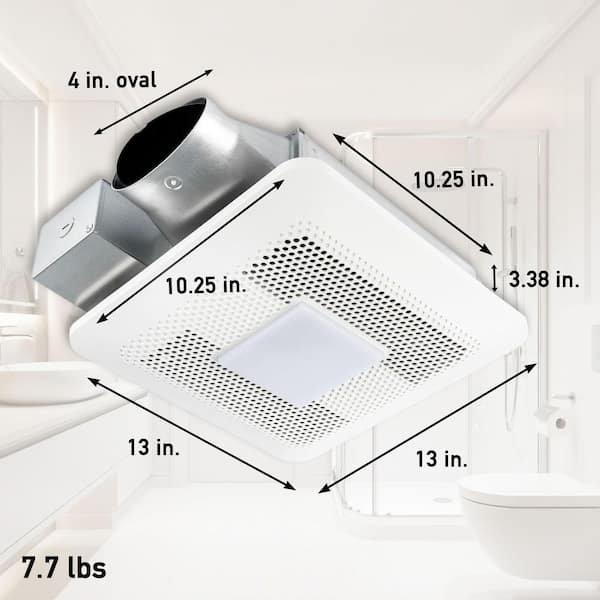 Panasonic WhisperThin DC LED Pick-A-Flow 80 -100 CFM Ceiling/Wall