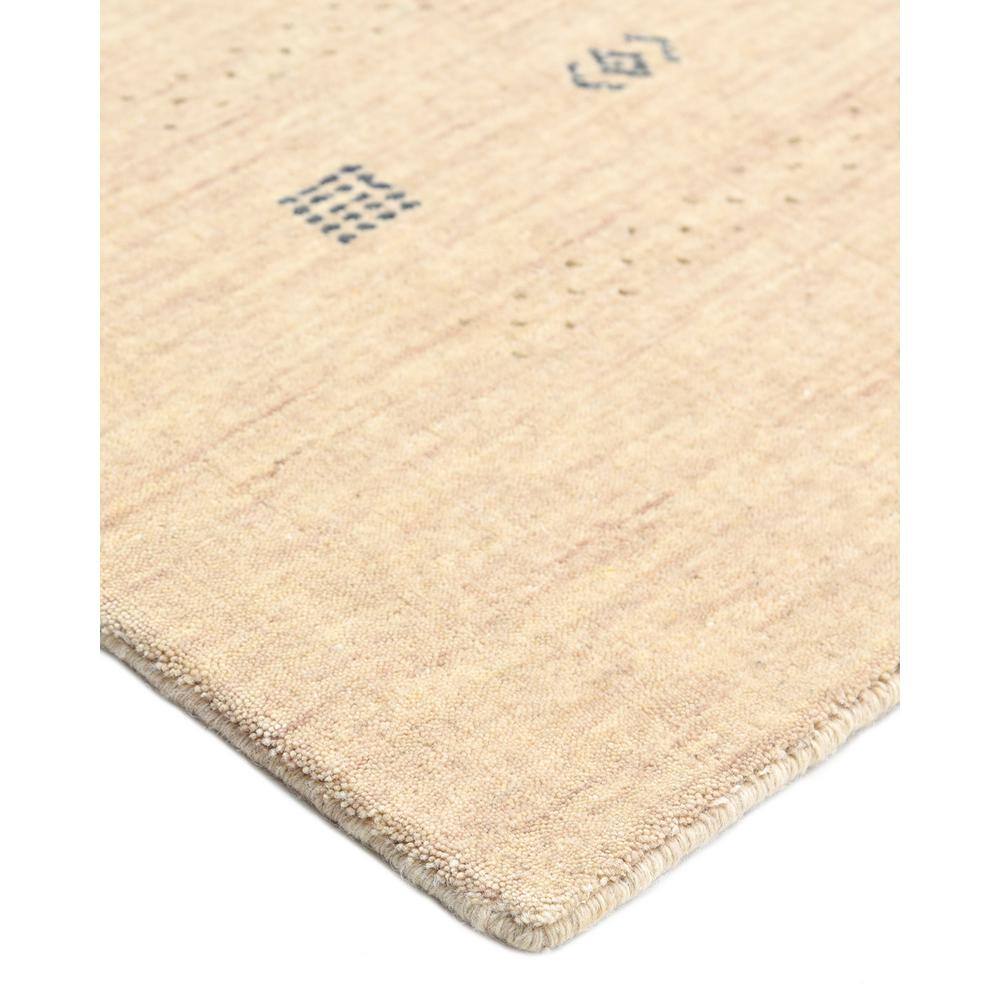 Handmade Natural Wool Geometric 6' x 9' Rectangular Area Rug