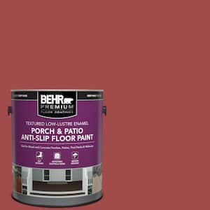 1 gal. #ICC-107 Crimson Textured Low-Lustre Enamel Interior/Exterior Porch and Patio Anti-Slip Floor Paint