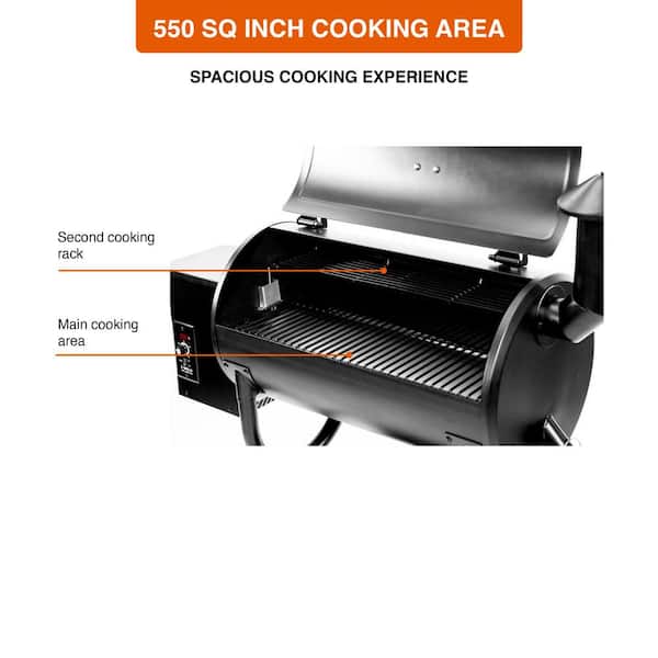 Z GRILLS Wood Pellet Smoker, 8 in 1 BBQ Grill with PID Technology, Auto  Temperature Control, 553 sq in Cooking Area for Outdoor Cooking, Barbecue  and
