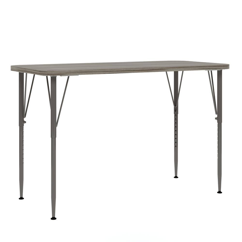 48 in. Rectangular Kids Table, Adjustable Height 21 in. to 30 in. Ready-To-