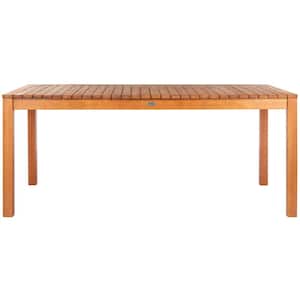 Marson Light Brown Eucalyptus Wood Outdoor Expandable Dining Table