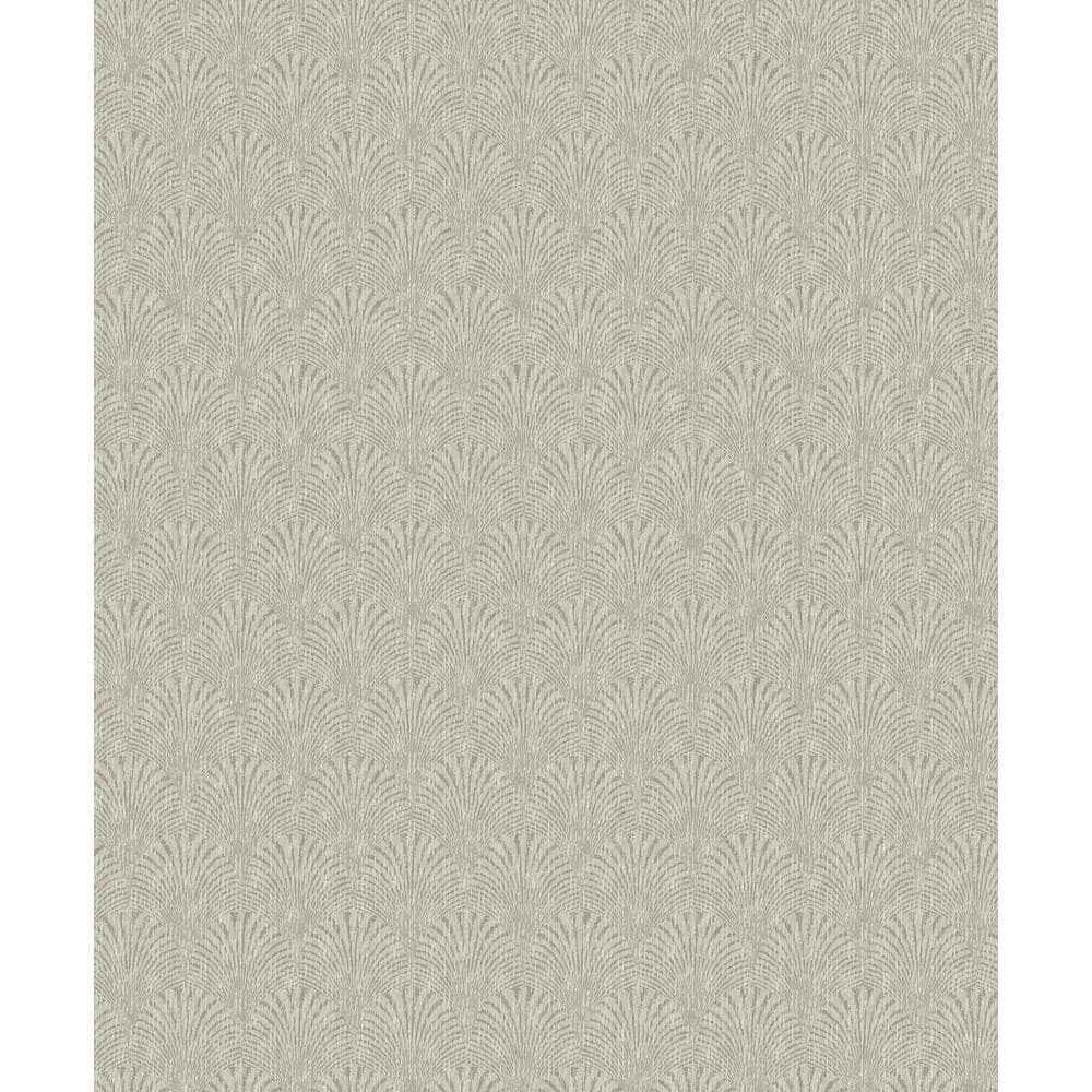 Boutique Collection Cream Metallic Geometric Fan Non-pasted Paper on Non-wo