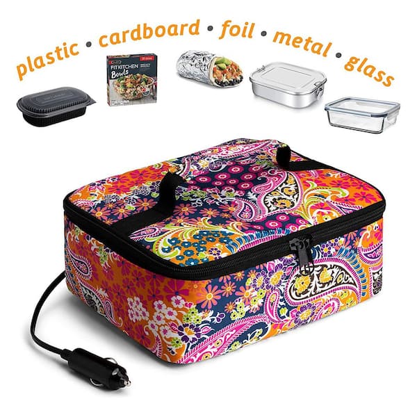 Hot Logic Paisley Mini Portable Thermal Food Warmer Lunch Bag,  Multi-Colored 16801400-PSL - The Home Depot