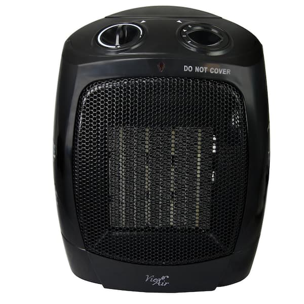 Vie Air 1,500-Watt Electric Portable Ceramic Heater with Adjustable Thermostat