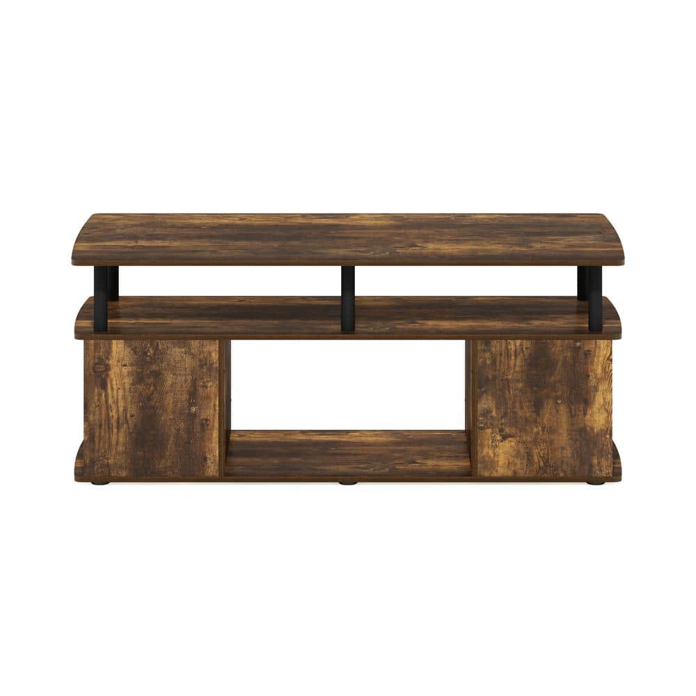 Amber Pine Rectangular Wood Coffee Table with Storage