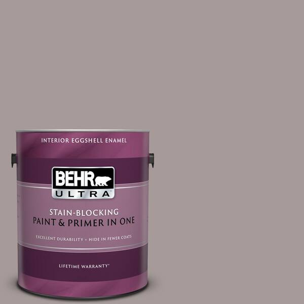 BEHR ULTRA 1 gal. #UL250-8 Smoked Mauve Eggshell Enamel Interior Paint and Primer in One