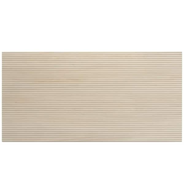 Bois 24 in. x 48 in. Matte Almond Wood Porcelain Fluted Large Format Tile (15.55 sq ft/case)-2 Pack