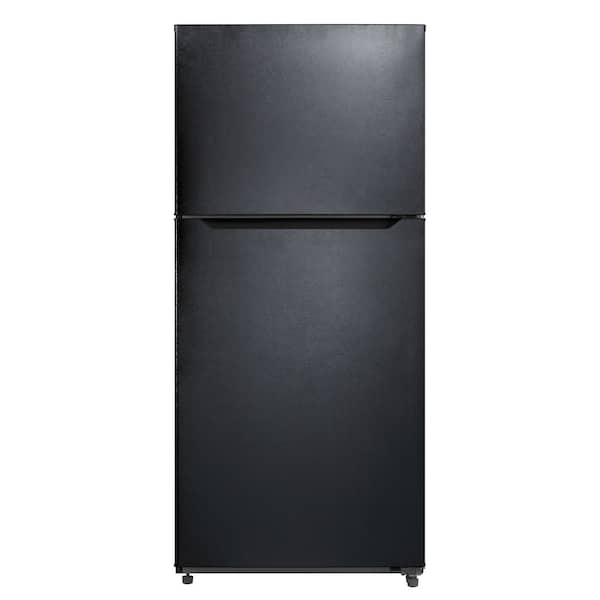 30 in. 18.1 cu. ft. Top Freezer Refrigerator, Energy Star, Frost Free Design, Adjustable Shelves, Reversible Door, Black