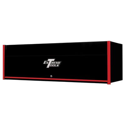 RX Professional 72 in. 0-Drawer Extreme Power Workstation Hutch in Black with Red Handle