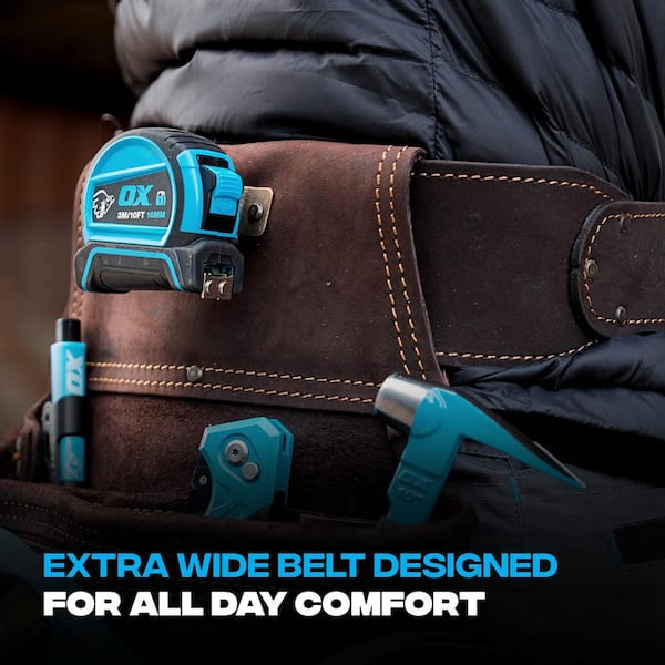 OX TOOLS Pro 4-Piece Oil-Tanned Leather Construction Rig