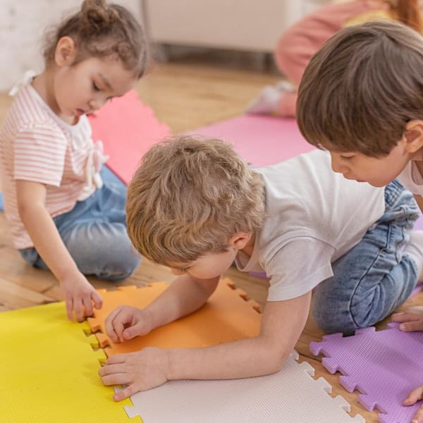 Large Soft Foam EVA Kids Floor Mat Jigsaw Tiles Interlocking Garden Play  Mats 