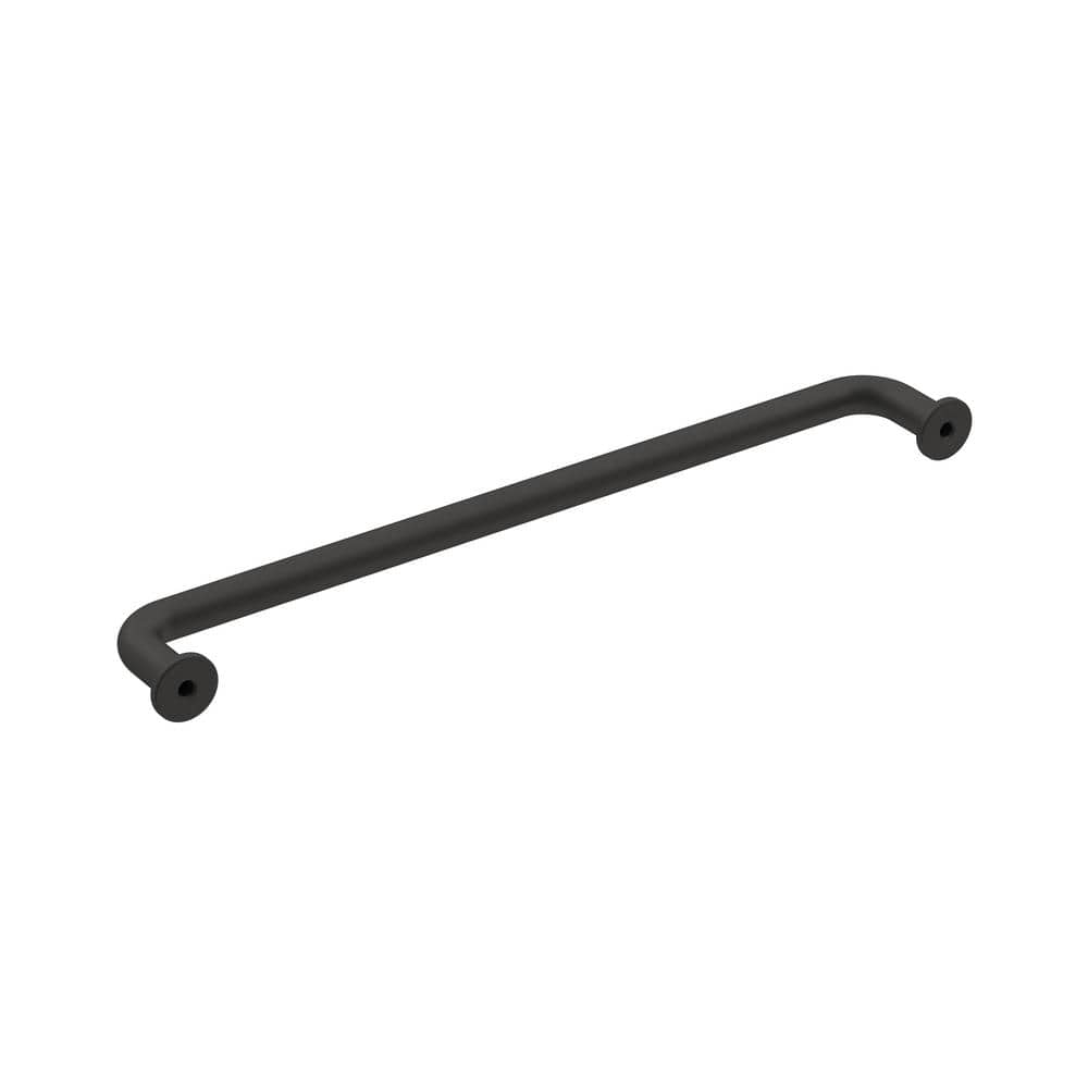 Matte Black 8" Steel Cabinet Bar Pull with Mounting Hardware
