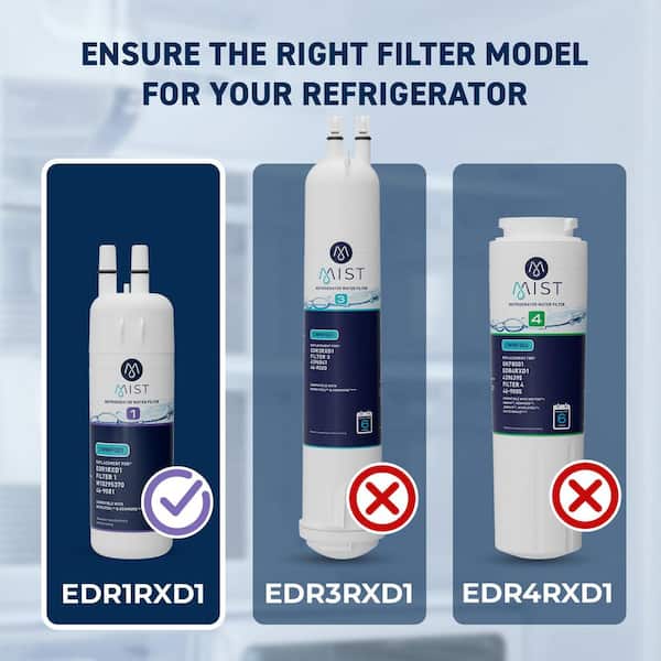 Mist W10295370A Refrigerator Water Filter Replacement for