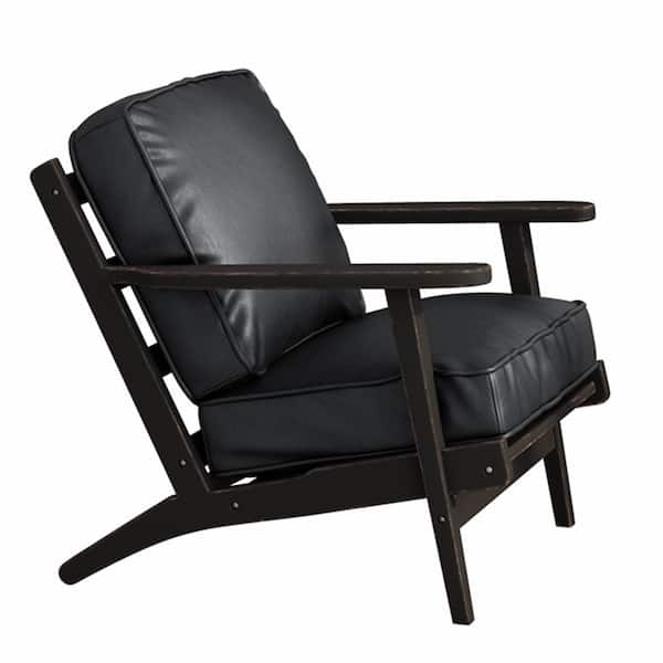 Faux Leather U-Shape Chair Cushion Set