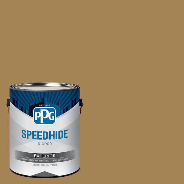 SPEEDHIDE 1 gal. PPG1093-7 Tattle Tan Flat Exterior Paint