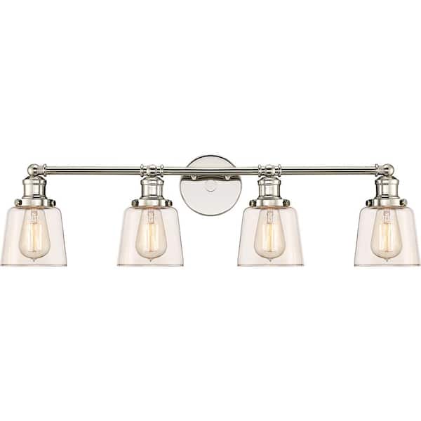 Quoizel Union 4-Light Polished Nickel Vanity Light