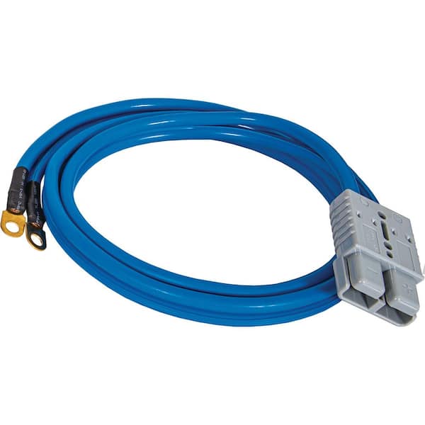 Buyers Products 6 Foot Long Battery Side Booster Cables with Gray Quick Connect