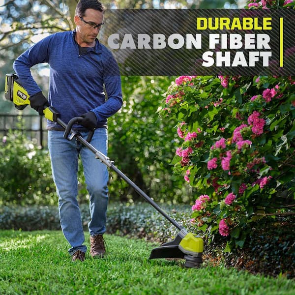 Electric Weedeater Wacker Cordless String Trimmer Clean Yard 40 V Battery Charge 