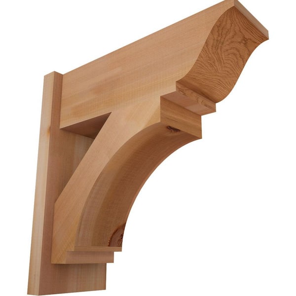 Ekena Millwork 8 in. x 20 in. x 20 in. Western Red Cedar Imperial Traditional Smooth Outlooker