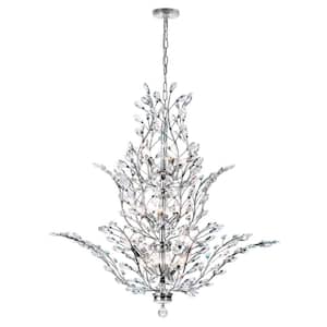 Ivy 18 Light Chandelier With Chrome Finish