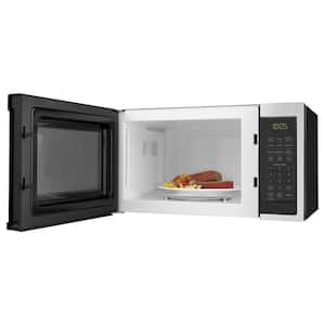 Samsung 1.1 cu. ft Countertop Microwave with Grilling Element in Stainless  Steel MG11H2020CT - The Home Depot
