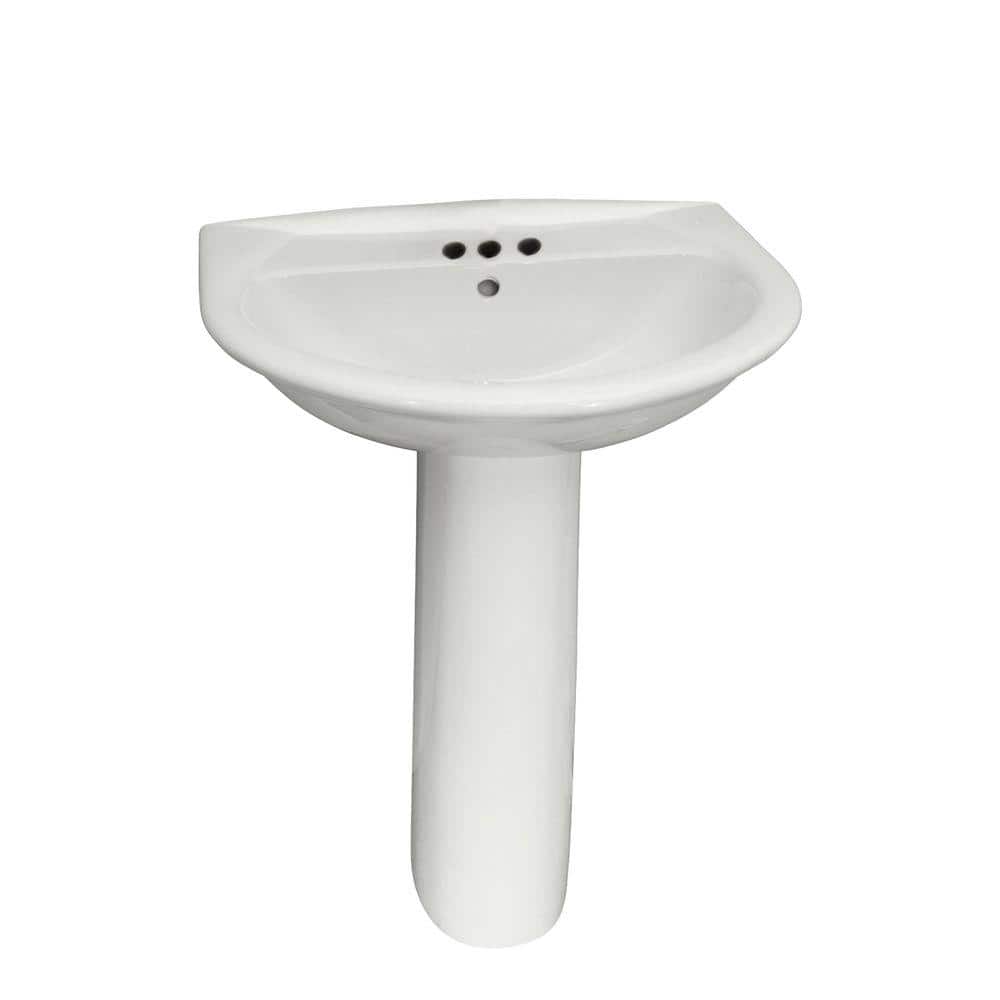 Karla 550 Pedestal Combo Bathroom Sink in White price history on PriceWatchPro