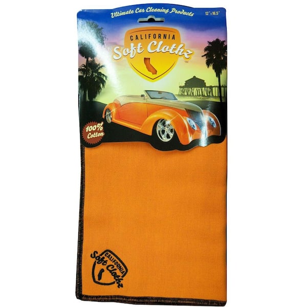 California Soft Clothz Soft Clothz Automotive Orange Detailing Cloth