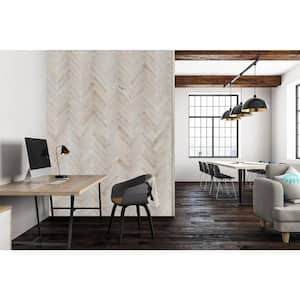 1/8 in. x 3 in. x 12 in. White Peel and Stick Wooden Decorative Wall Paneling (10 sq. ft.)