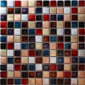 Ibiza Multi Backsplash 11.81 in. x 11.81 in. Square Joint Gloss Glass Mosaic Wall Tile (8.72 sq. ft./Case)