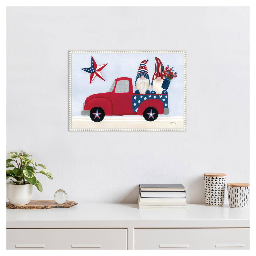 Amanti Art 23"x16" American Gnome II by Yvette St. Amant Framed Canvas Wall Art Print