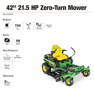 Z320R 42 in. 21.5 HP Dual Hydrostatic Gas V-Twin Zero Turn Riding Lawn Mower