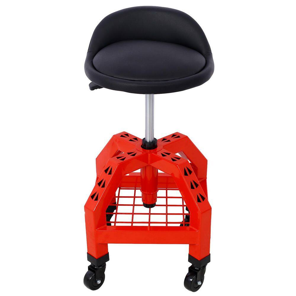 26 in. H Red 360° Swivel Shop Stool, Mechanics Rolling Creeper Seat with Casters price history on PriceWatchPro