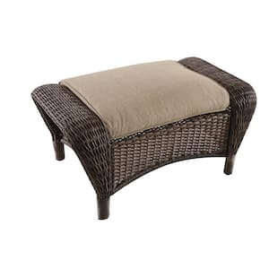 19 in. x 24 in. x 3.6 in. Beacon Park Toffee Replacement Outdoor Ottoman Cushion