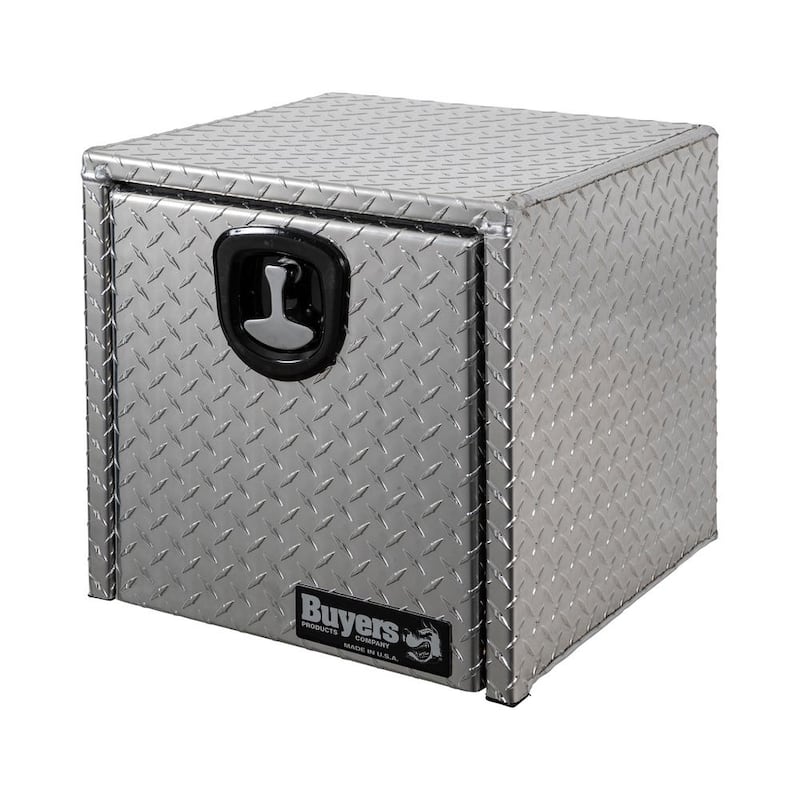 18 in. x 18 in. x 18 in. Diamond Plate Tread Aluminum Underbody Truck Tool Box