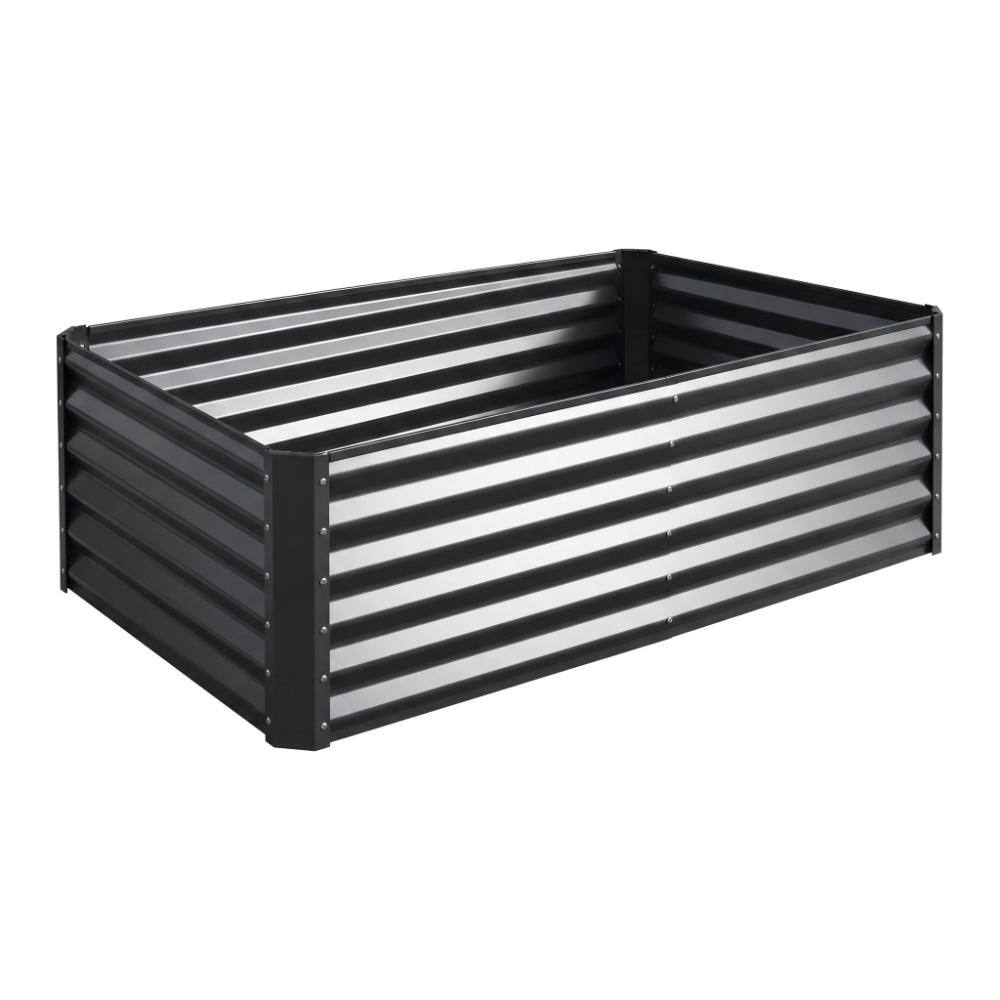 70.87 in. W x 17.72 in. H Rectangle Galvanized Raised Dark Gray Metal Outdoor Planter price history on PriceWatchPro
