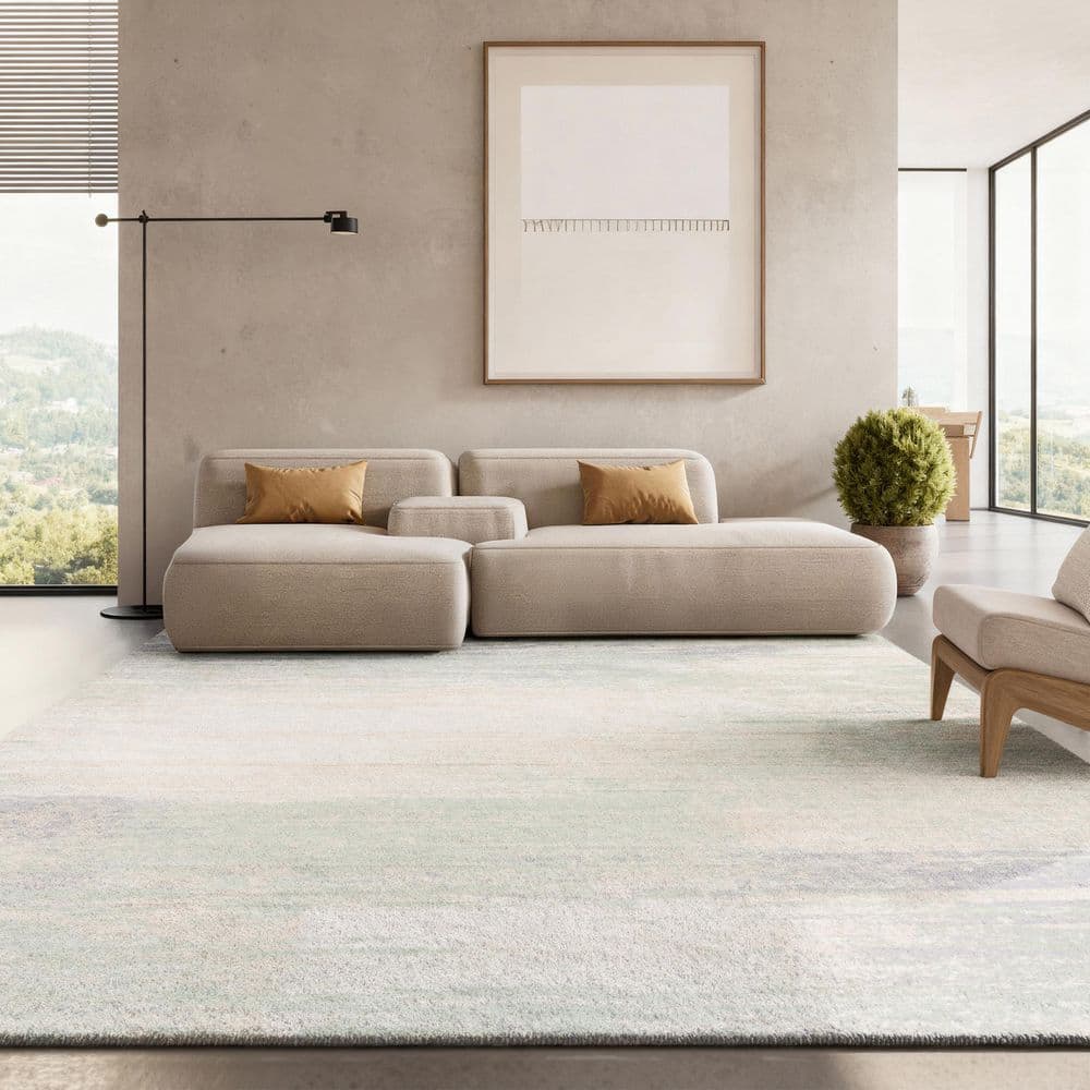 Adirondack 5 ft. x 8 ft. Oval Ivory/Sage Solid Color Distressed Area Rug price history on PriceWatchPro