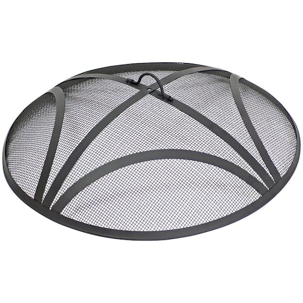 Sunnydaze Decor 24 in. Steel Mesh Fire Pit Screen NB-883 - The