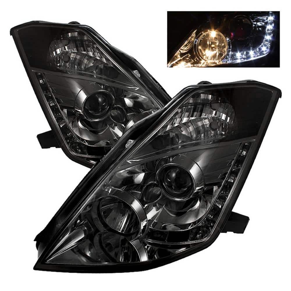 Nissan 350Z 03-05 Projector Headlights - Halogen Model Only ( Not Compatible With Xenon/HID Model ) - DRL - Smoke price history on PriceWatchPro